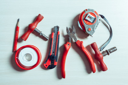 Assorted work toolsの写真素材