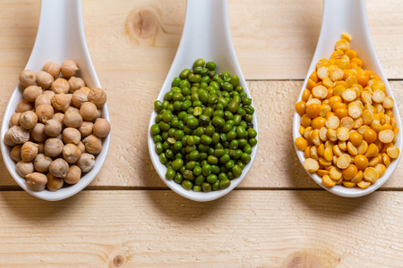 Group of colorful various beansの写真素材