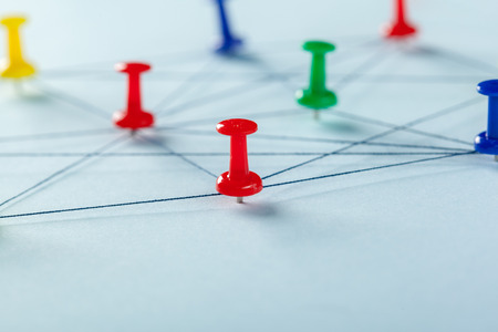 Network with pins