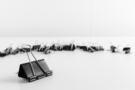 Clip for document or paper clip attachmentの写真素材