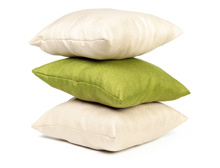 pillows on white background