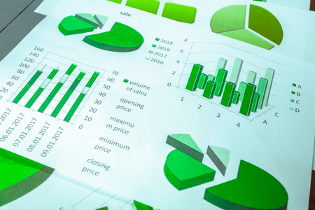 Graphical chart analysisの写真素材