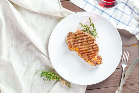 grilled Beef steakの写真素材