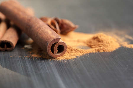 Cinnamon sticksの写真素材