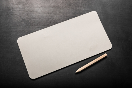 Note pad and pencilの写真素材