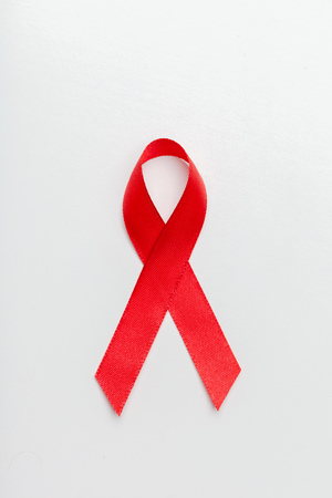 ribbon as symbol of aids awareness