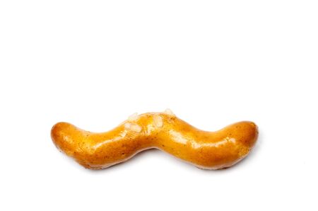 cookies bretzels on a white background