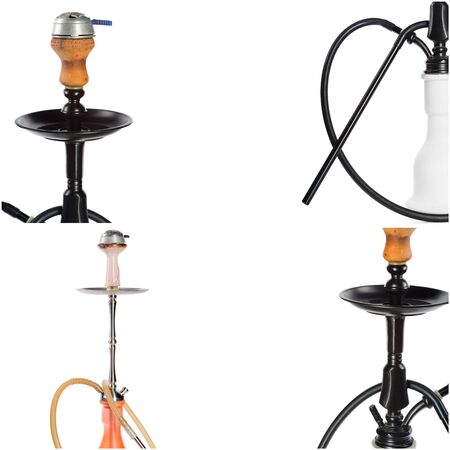 hookah on white background