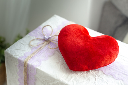 Red heartの写真素材