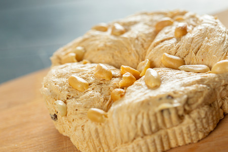 traditional eastern desserts on wooden background
