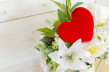 Red heartの写真素材