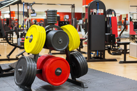 Equipments in the gymの写真素材