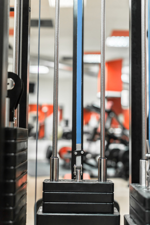 Gym interior with equipment