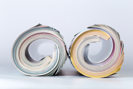 magazine close upの写真素材