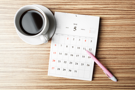 work space. calendarの写真素材