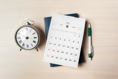 work space. calendarの写真素材
