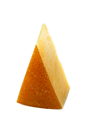 cheese isolated on whiteの写真素材
