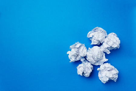 ball of white paperの写真素材