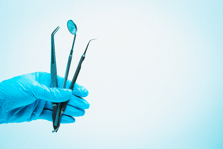 Dentist medical toolsの写真素材