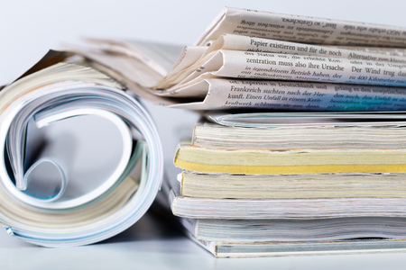 magazine close upの写真素材