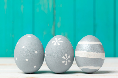 beautiful easter eggsの写真素材