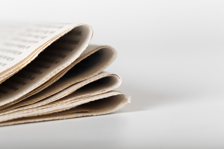 newspaper close up