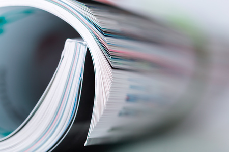 magazine close upの写真素材