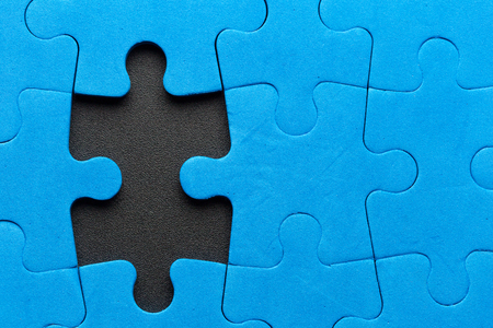 Missing puzzle pieceの写真素材