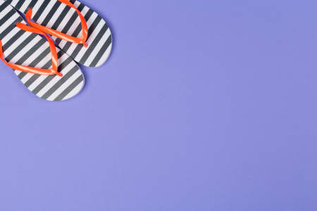 flip flops. Top view