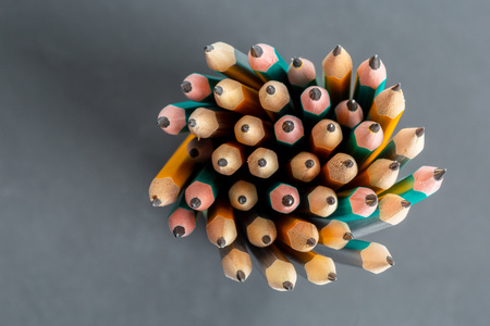 Pile of pencilsの写真素材