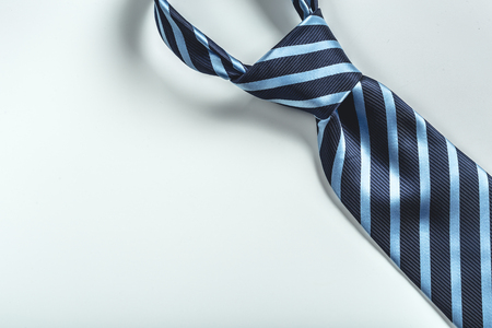 tie over white backgroundの写真素材