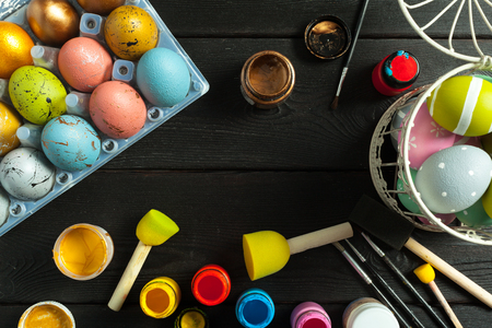 Preparing for Easterの写真素材