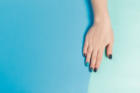 Stylish trendy female manicure.の写真素材