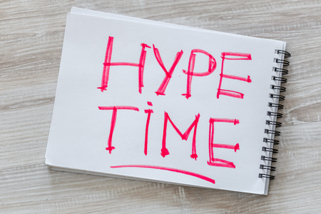 Hype time conceptの写真素材