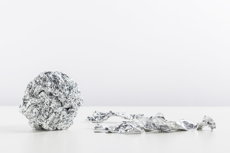 aluminum foil backgroundの写真素材