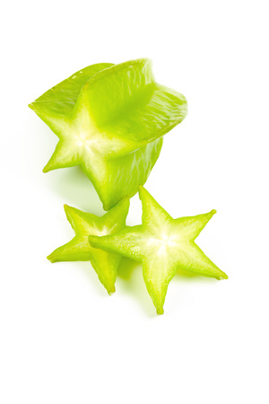 Carambole on white backgroundの写真素材