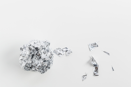 aluminum foil backgroundの写真素材