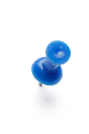 close up of a pushpin on white backgroundの写真素材