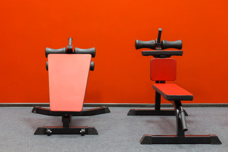 Equipments in the gymの写真素材