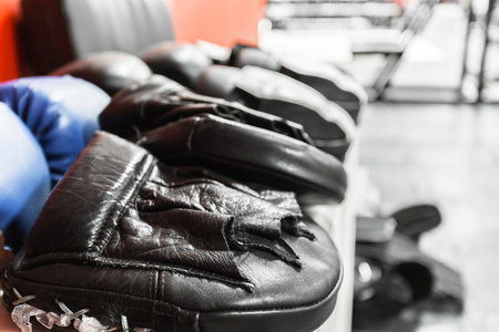 old boxing glovesの写真素材