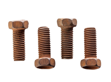 screw isolated on whiteの写真素材