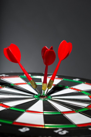 Success hitting target, aim goal achievement conceptの写真素材