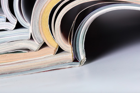 magazine close upの写真素材