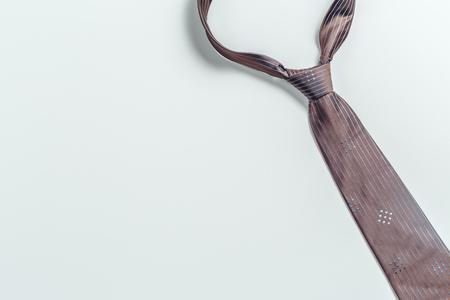 tie over white backgroundの写真素材