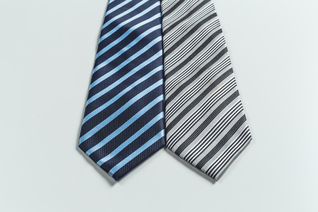 tie over white backgroundの写真素材