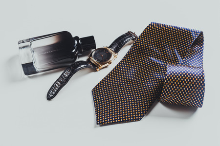 Men accessories. Top view.の写真素材