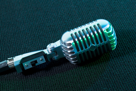 Retro microphoneの写真素材