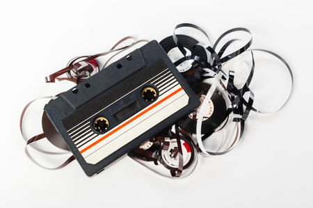 music audio tapeの写真素材