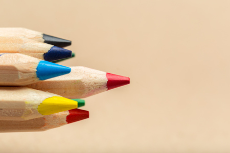 Multicolored pencilsの写真素材
