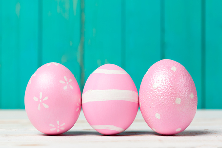 beautiful easter eggsの写真素材